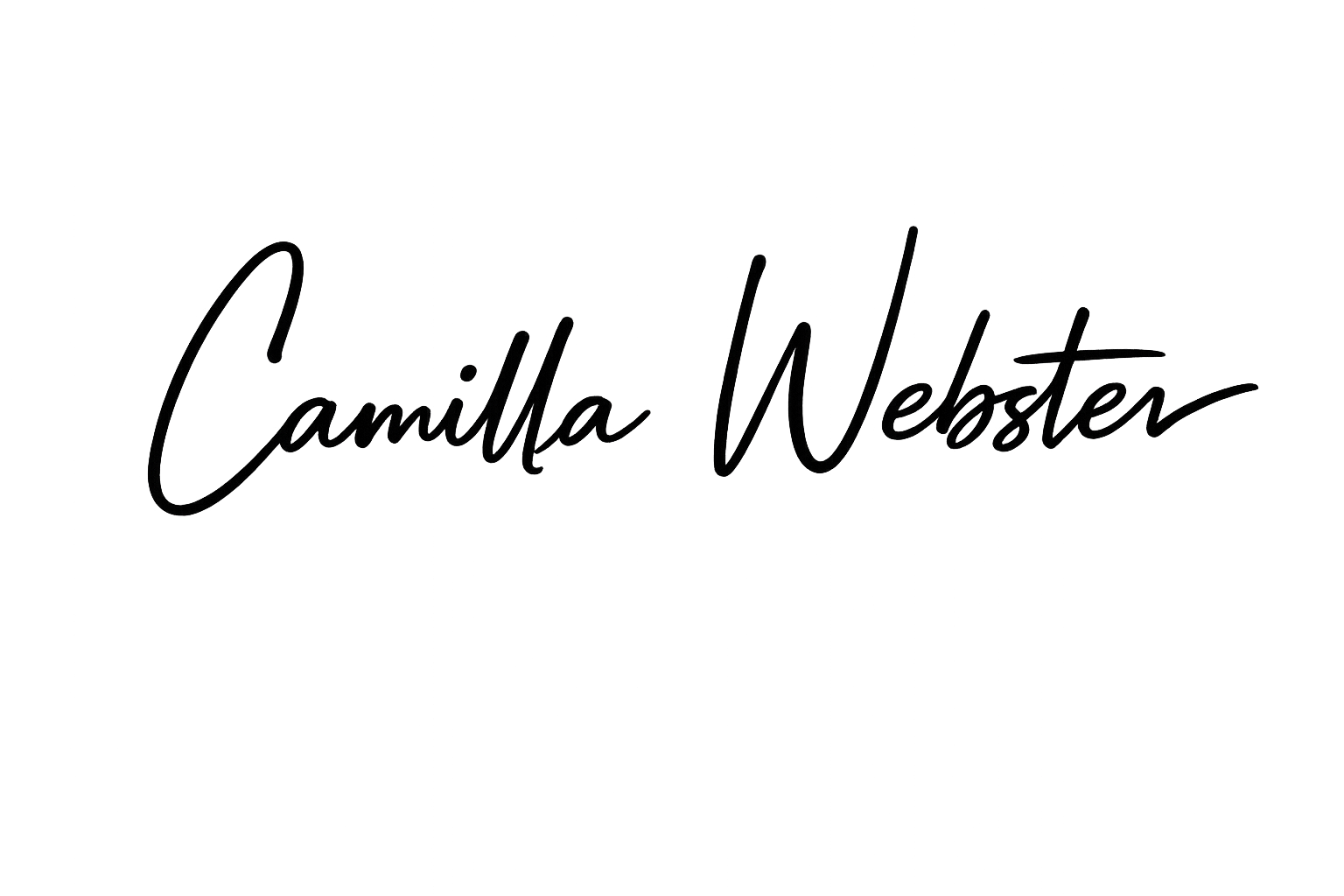 Camilla Webster signature
