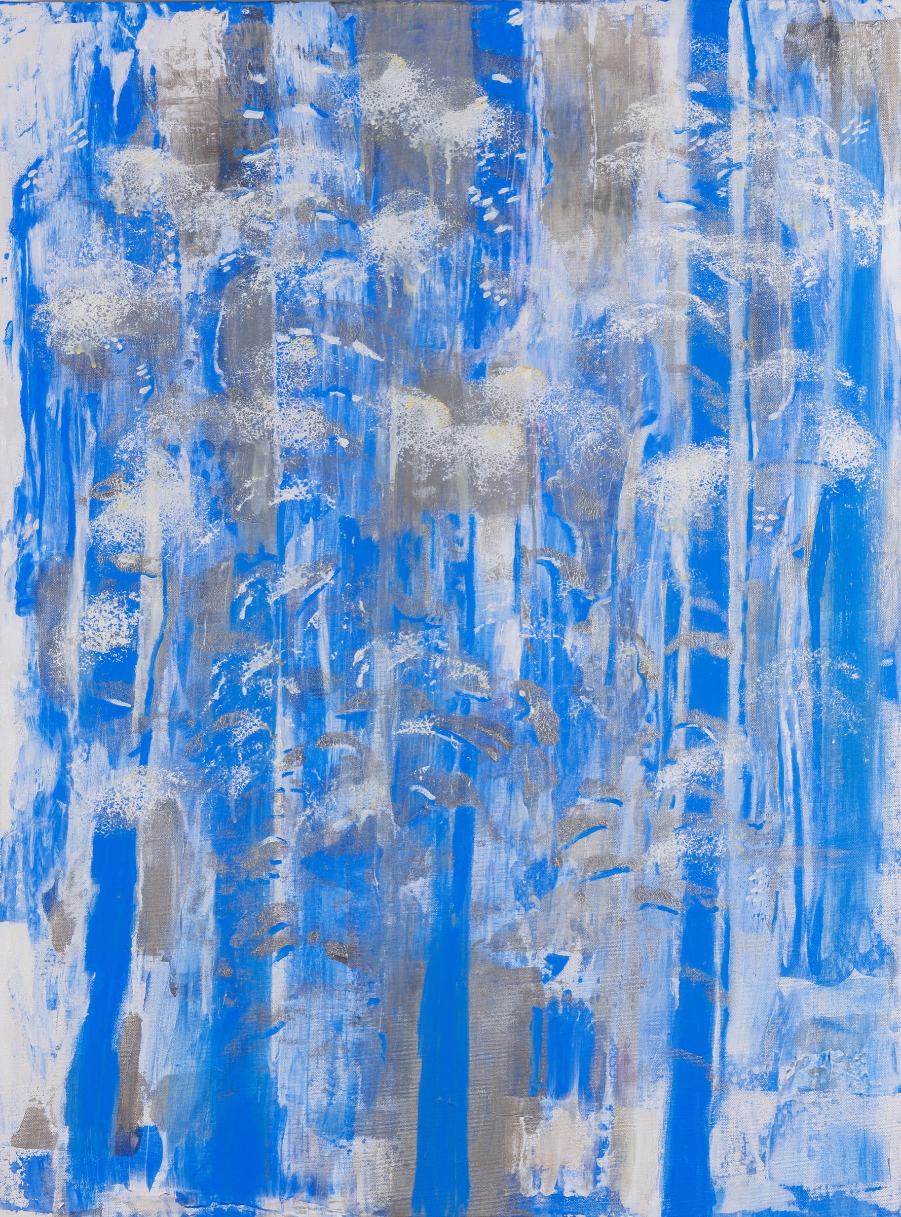 Midnight Blue and Silver Study I